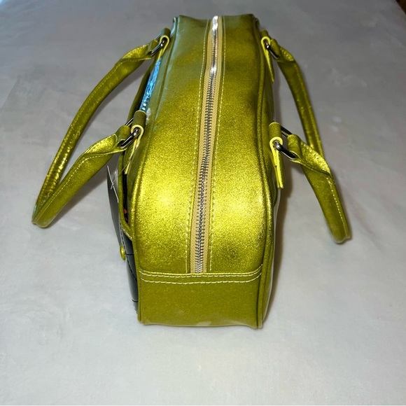 Lux de Ville Cosmic Chartreuse Sparkle Purse - Picture 4 of 15